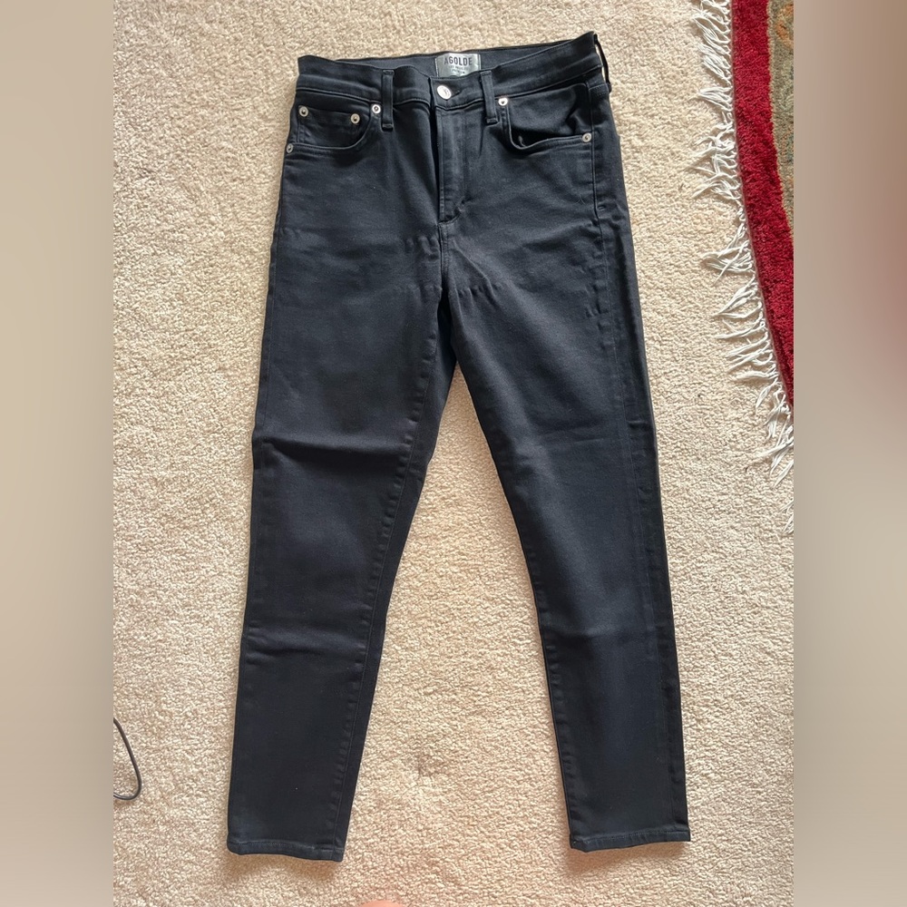 Agolde stretchy black pants